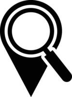 Zoom find icon symbol image vector. Illustration of the search lens design image vector