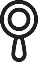 Zoom find icon symbol image vector. Illustration of the search lens design image vector