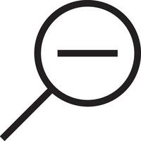 Zoom find icon symbol image vector. Illustration of the search lens design image vector