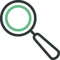 Zoom find icon symbol image vector. Illustration of the search lens design image vector