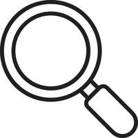 Zoom find icon symbol image vector. Illustration of the search lens design image vector