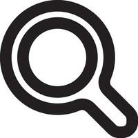 Zoom find icon symbol image vector. Illustration of the search lens design image vector