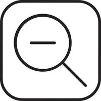 Zoom find icon symbol image vector. Illustration of the search lens design image vector