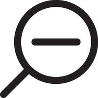 Zoom find icon symbol image vector. Illustration of the search lens design image vector