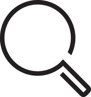 Zoom find icon symbol image vector. Illustration of the search lens design image vector