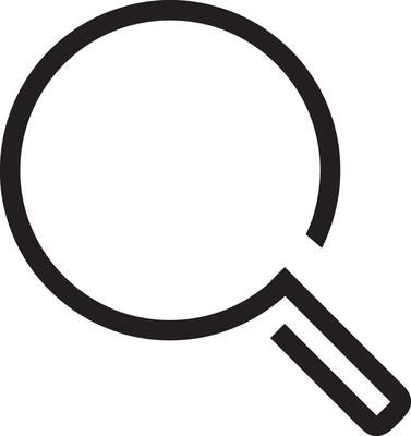 Zoom find icon symbol image vector. Illustration of the search lens design image