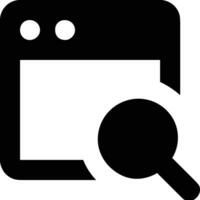 Zoom find icon symbol image vector. Illustration of the search lens design image vector