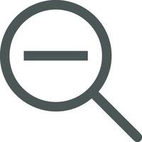 Zoom find icon symbol image vector. Illustration of the search lens design image vector