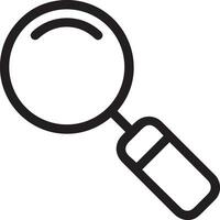 Zoom find icon symbol image vector. Illustration of the search lens design image vector