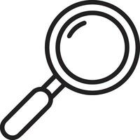 Zoom find icon symbol image vector. Illustration of the search lens design image vector