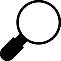 Zoom find icon symbol image vector. Illustration of the search lens design image vector