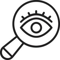 Zoom find icon symbol image vector. Illustration of the search lens design image vector