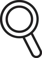 Zoom find icon symbol image vector. Illustration of the search lens design image vector