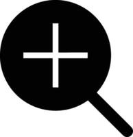 Zoom find icon symbol image vector. Illustration of the search lens design image vector