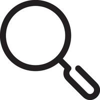 Zoom find icon symbol image vector. Illustration of the search lens design image vector