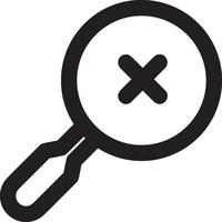 Zoom find icon symbol image vector. Illustration of the search lens design image vector