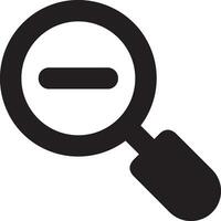 Zoom find icon symbol image vector. Illustration of the search lens design image vector