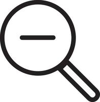 Zoom find icon symbol image vector. Illustration of the search lens design image vector