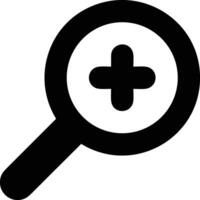 Zoom find icon symbol image vector. Illustration of the search lens design image vector