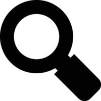 Zoom find icon symbol image vector. Illustration of the search lens design image vector