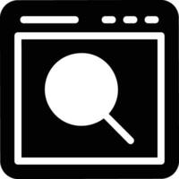 Zoom find icon symbol image vector. Illustration of the search lens design image vector