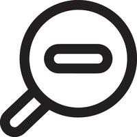 Zoom find icon symbol image vector. Illustration of the search lens design image vector