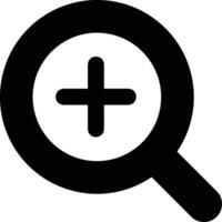 Zoom find icon symbol image vector. Illustration of the search lens design image vector