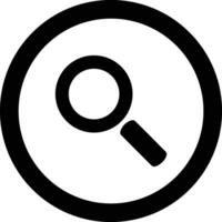 Zoom find icon symbol image vector. Illustration of the search lens design image vector