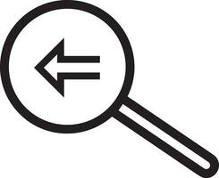 Zoom find icon symbol image vector. Illustration of the search lens design image vector