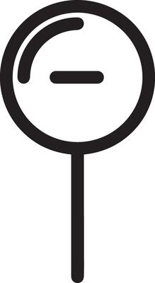 Zoom find icon symbol image vector. Illustration of the search lens design image