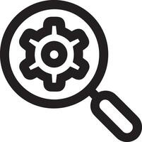 Zoom find icon symbol image vector. Illustration of the search lens design image vector