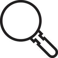 Zoom find icon symbol image vector. Illustration of the search lens design image vector