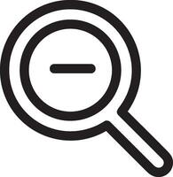 Zoom find icon symbol image vector. Illustration of the search lens design image vector