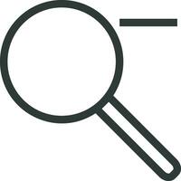 Zoom find icon symbol image vector. Illustration of the search lens design image vector