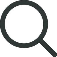 Zoom find icon symbol image vector. Illustration of the search lens design image vector