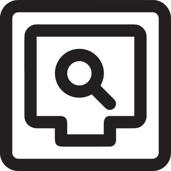 Zoom find icon symbol image vector. Illustration of the search lens design image vector