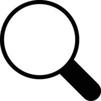 Zoom find icon symbol image vector. Illustration of the search lens design image vector