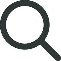 Zoom find icon symbol image vector. Illustration of the search lens design image vector