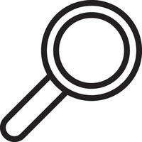 Zoom find icon symbol image vector. Illustration of the search lens design image vector