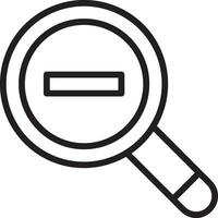 Zoom find icon symbol image vector. Illustration of the search lens design image vector