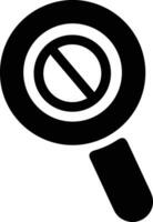 Zoom find icon symbol image vector. Illustration of the search lens design image vector