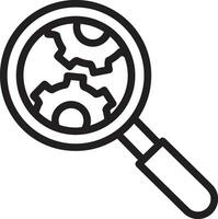 Zoom find icon symbol image vector. Illustration of the search lens design image vector