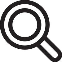 Zoom find icon symbol image vector. Illustration of the search lens design image vector