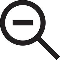 Zoom find icon symbol image vector. Illustration of the search lens design image vector