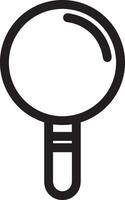 Zoom find icon symbol image vector. Illustration of the search lens design image vector