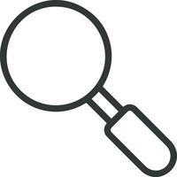 Zoom find icon symbol image vector. Illustration of the search lens design image vector