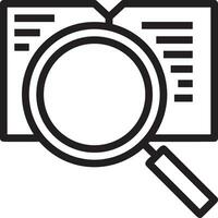 Zoom find icon symbol image vector. Illustration of the search lens design image vector