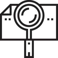 Zoom find icon symbol image vector. Illustration of the search lens design image vector