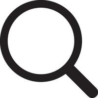 Zoom find icon symbol image vector. Illustration of the search lens design image vector