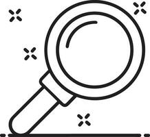 Zoom find icon symbol image vector. Illustration of the search lens design image vector